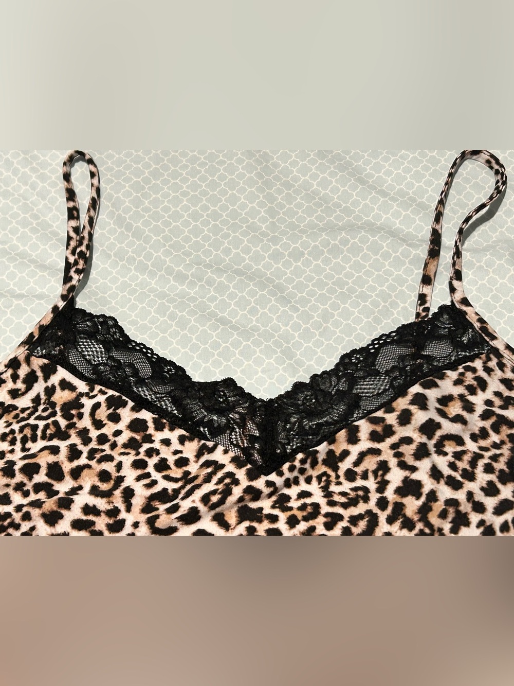 Chemise Nightgown Lot - Leopard + Floral/Tropical Prints - Picture 7 of 16